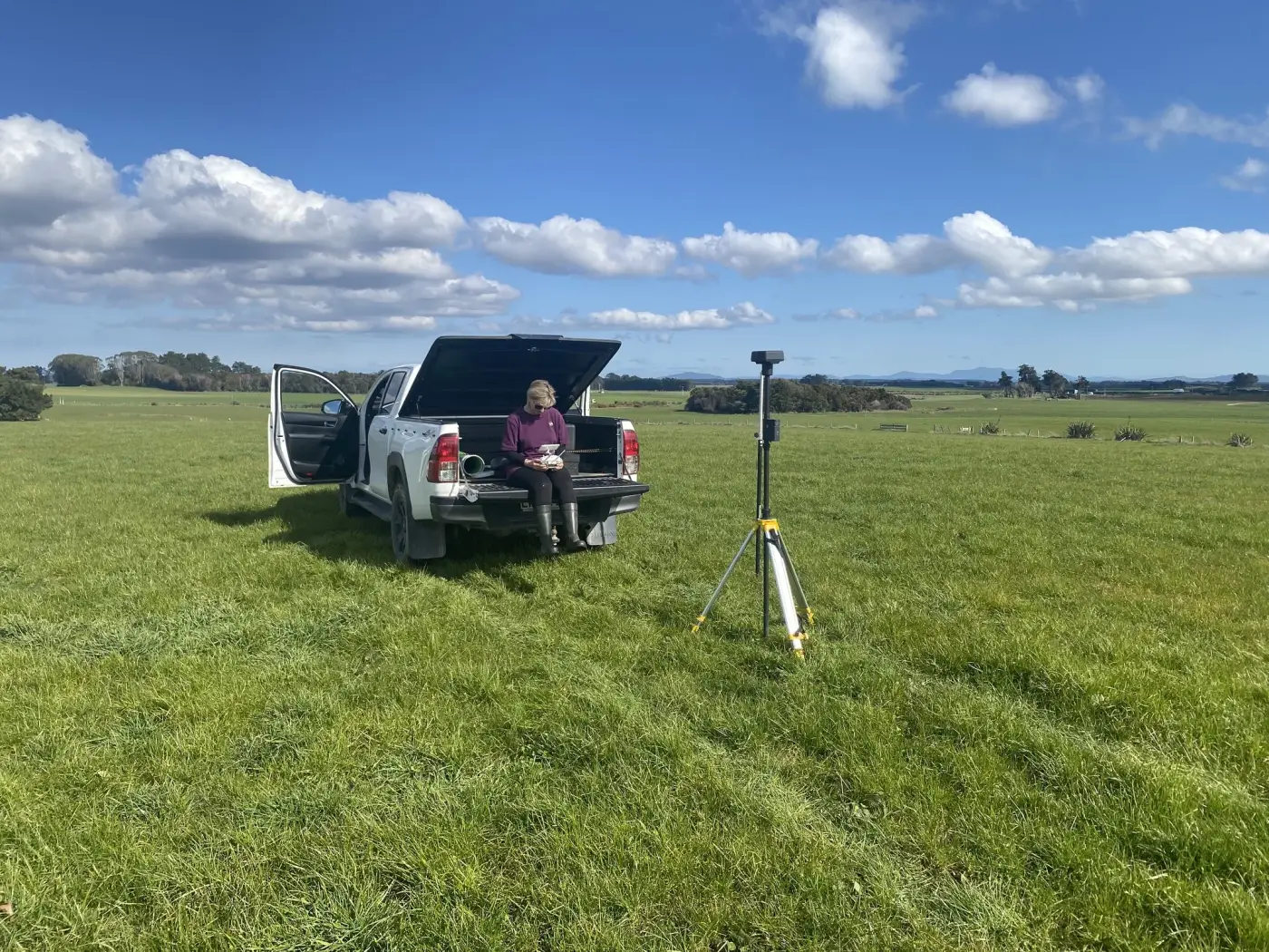 High-resolution aerial image captured for a farm survey